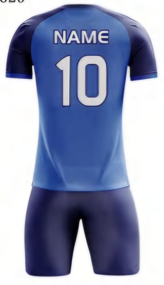 Blau Einfarbig Hinten