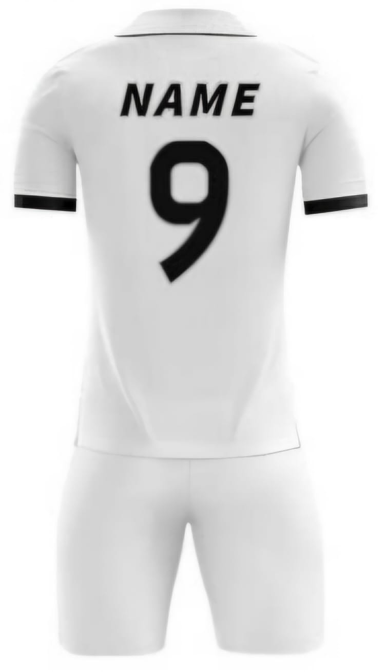 Blau/Weiß Querstreifen Hinten