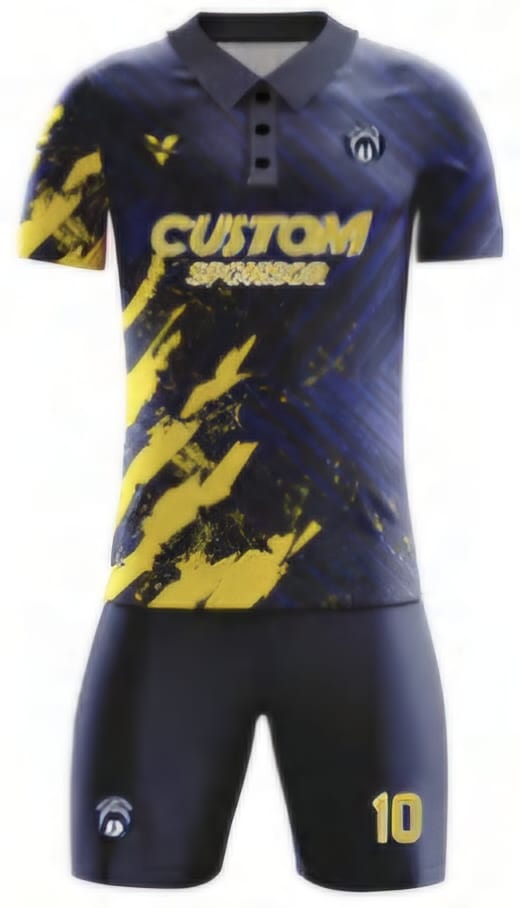 Dunkelblau/Gelb Pinsel