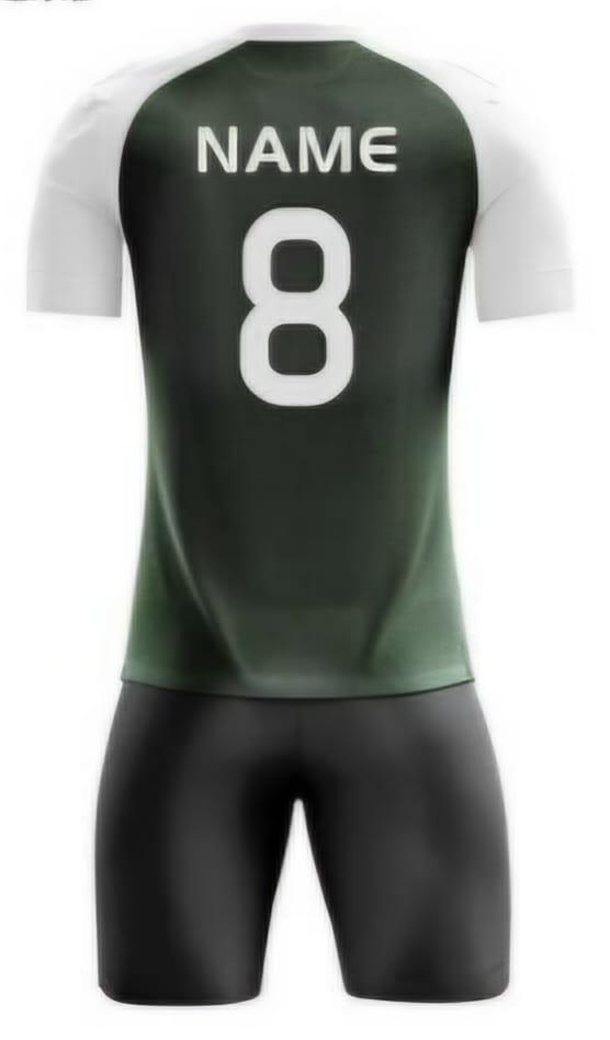 Dunkelgrün Raglan Hinten