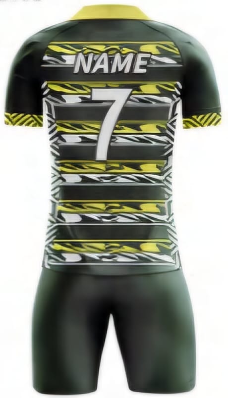 Dunkelgrün Zebra Hinten