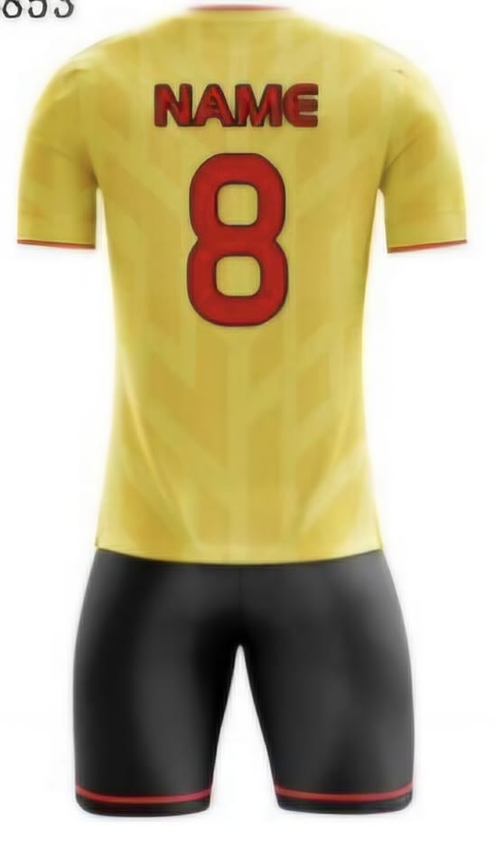 Gelb Einfarbig Hinten