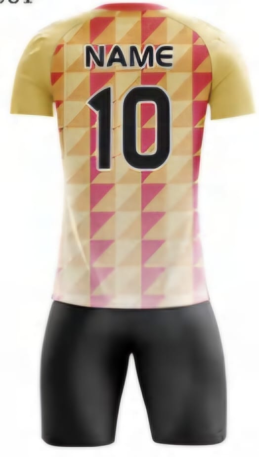 Gelb/Orange Dreiecke Hinten