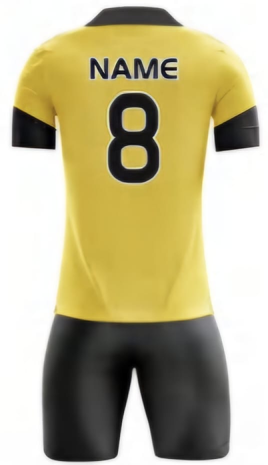 Gelb/Schwarz Streifen Hinten