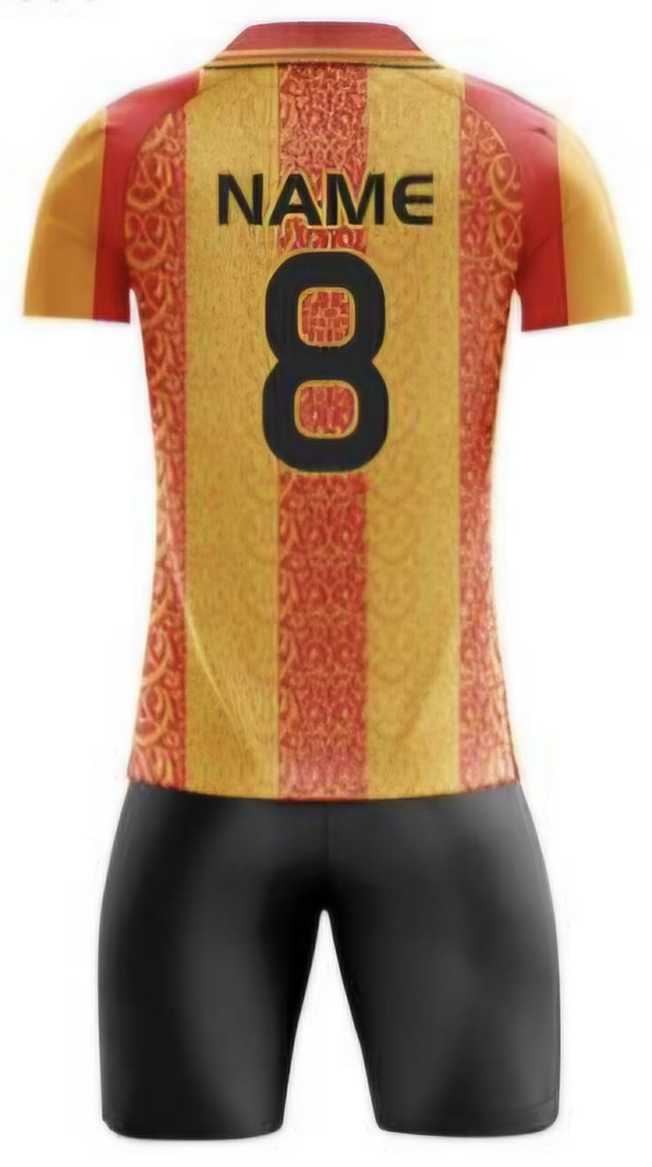 Gelb/Schwarz Streifen Hinten