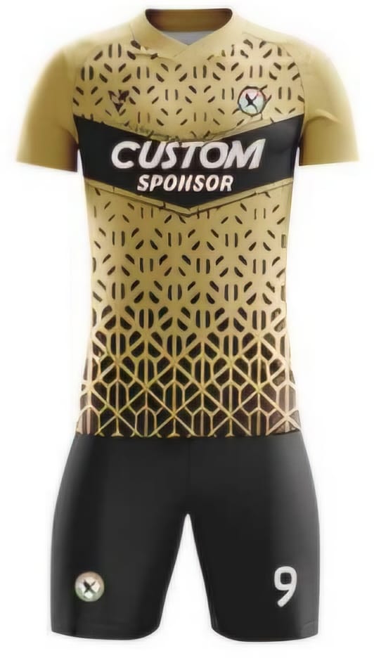 Gold/Schwarz Netzmuster