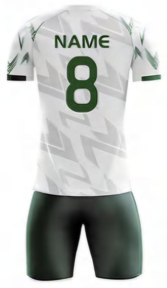 Grün/Weiß Diagonal Hinten