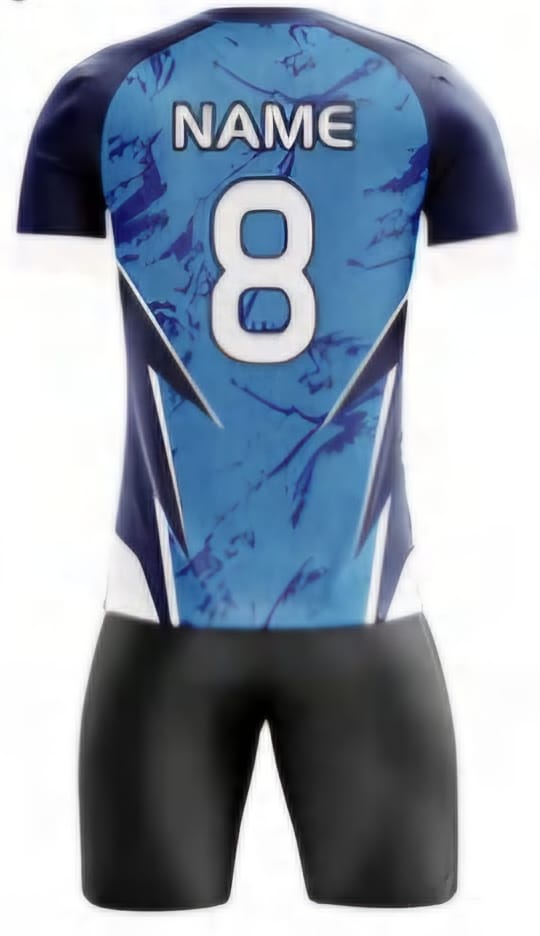 Hellblau Camouflage Hinten