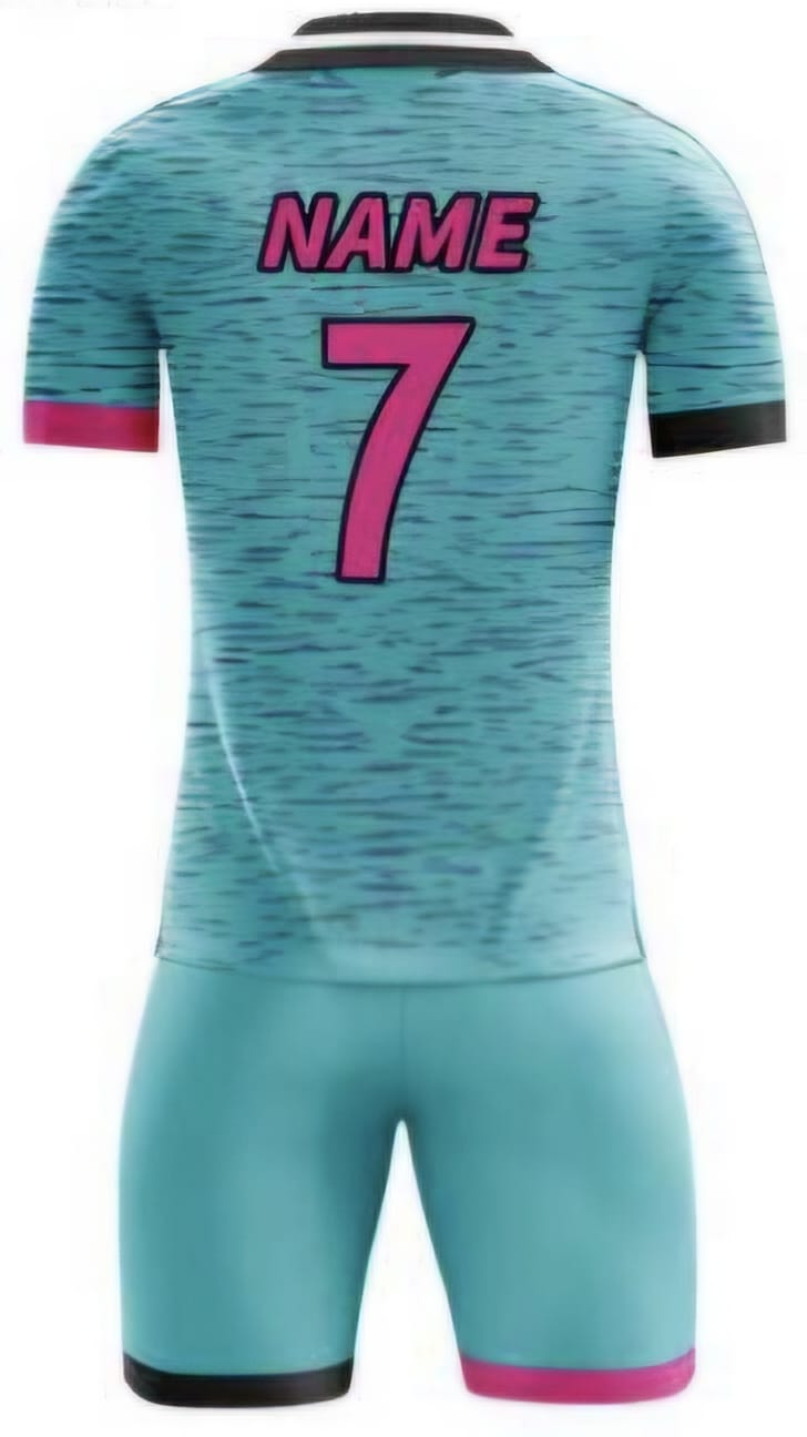 Hellblau Streifen Hinten