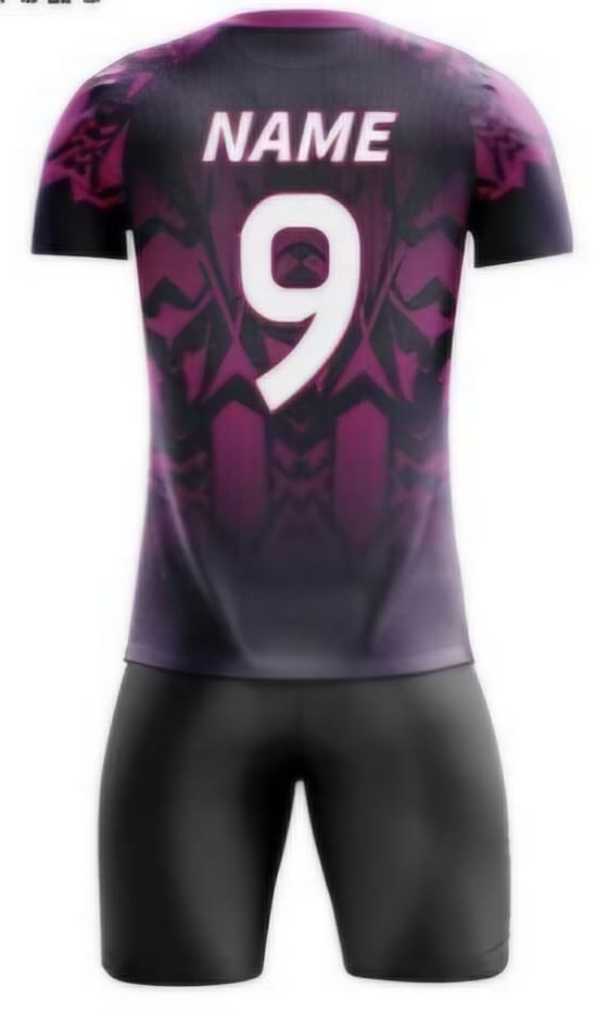 Lila/Schwarz Zacken Hinten