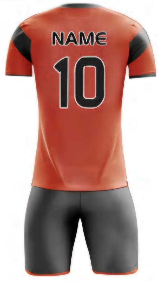 Orange Blockstreifen Hinten