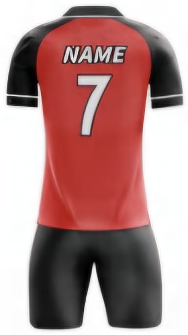 Rot/Schwarz Streifen Hinten