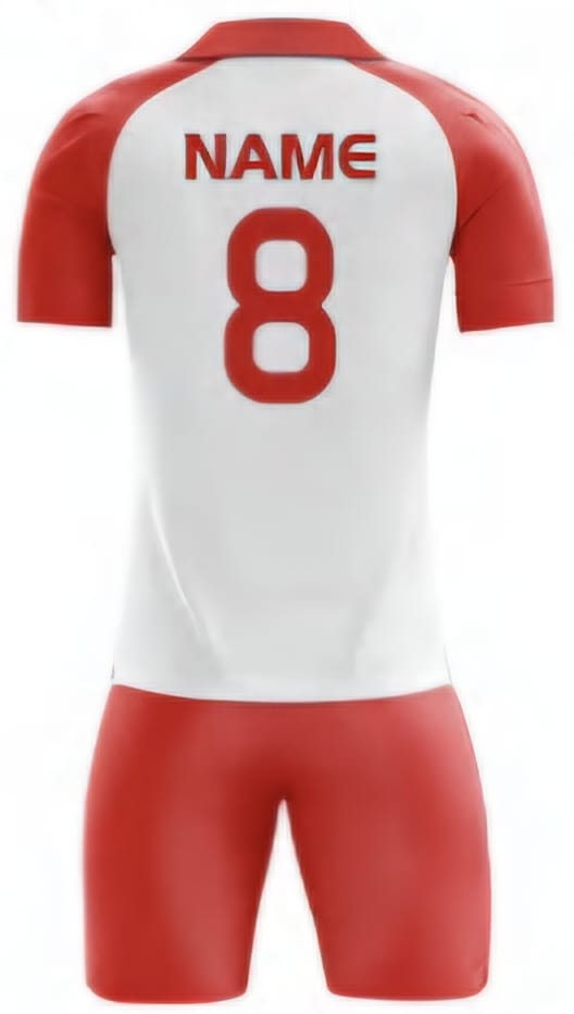 Rot/Weiß Streifen Hinten