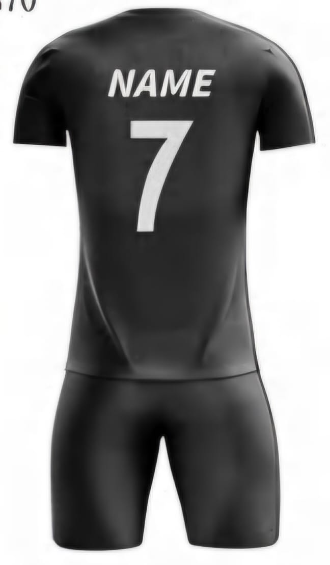 Schwarz/Blau Schräg Hinten