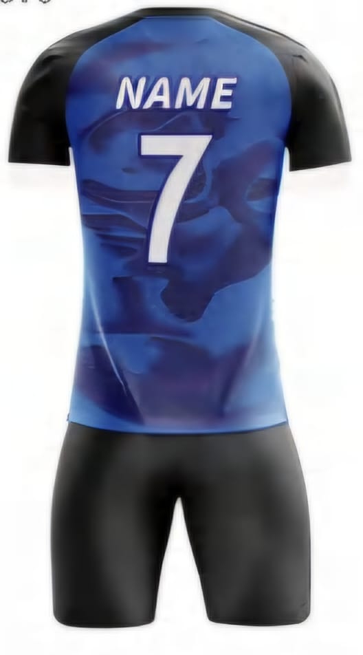 Schwarz/Blau/Rot Einfarbig Hinten