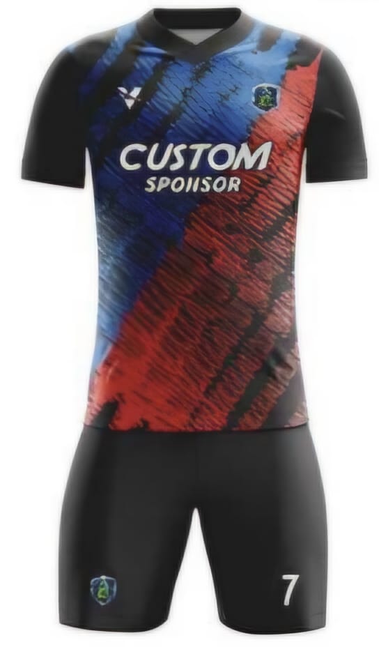 Schwarz/Blau/Rot Pinsel