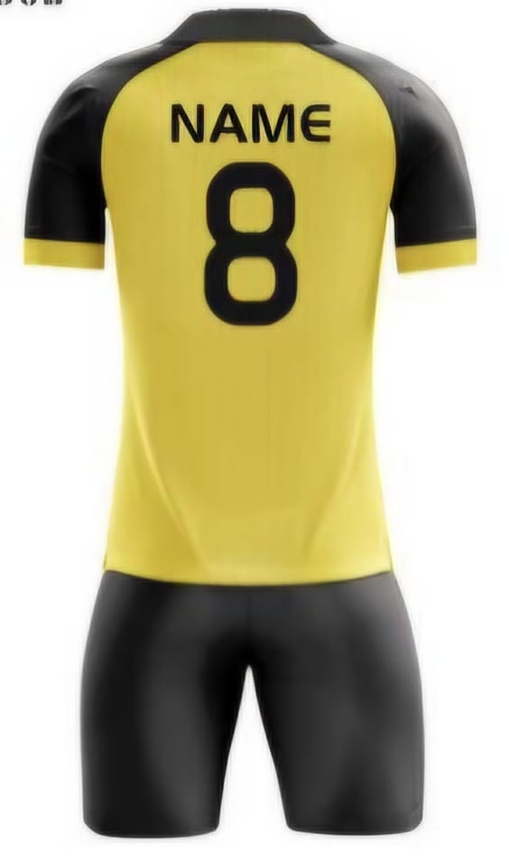 Schwarz/Gelb Chevron Hinten