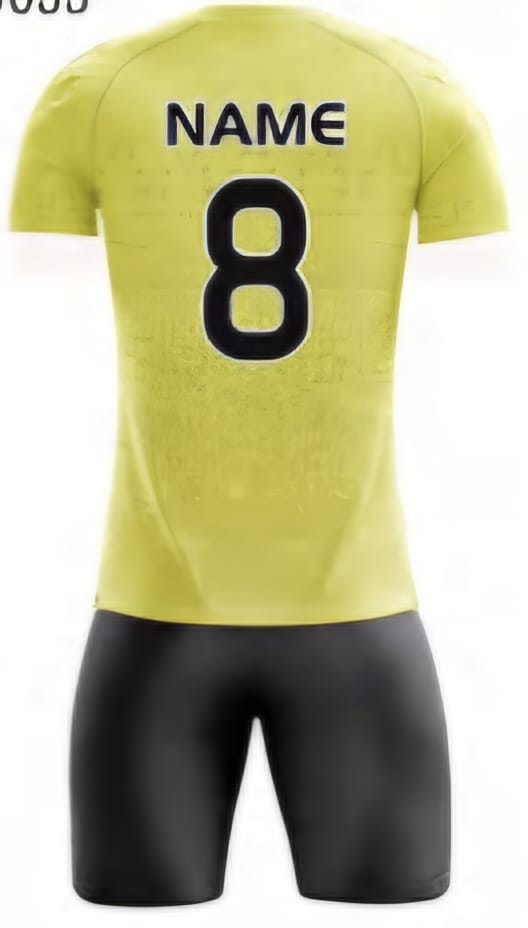 Schwarz/Gelb Einfarbig Hinten