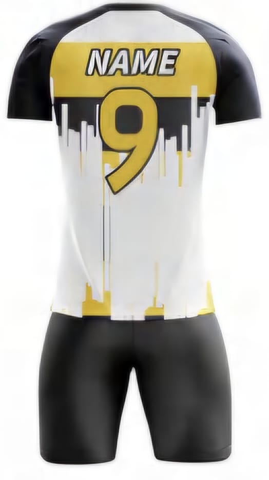 Schwarz/Gelb Streifen Hinten