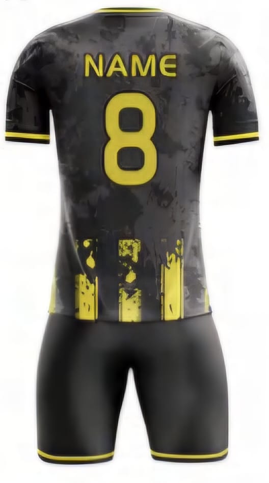 Schwarz/Gelb Streifen Hinten