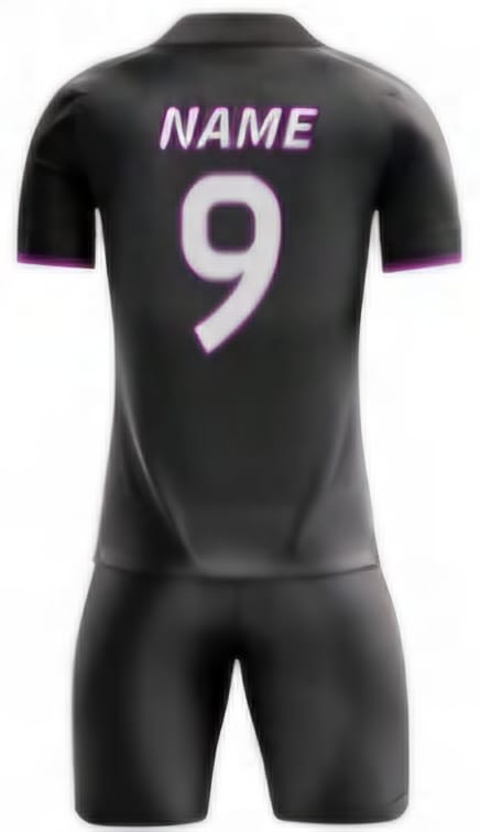 Schwarz/Lila Camouflage Hinten