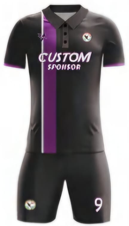 Schwarz/Lila Camouflage