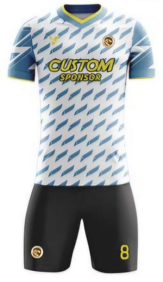 Weiß/Blau Blueschnipsel