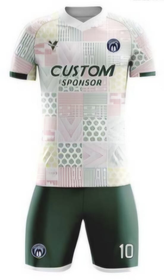 Weiß/Grün Patchwork