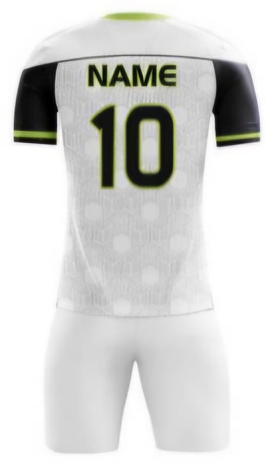 Weiß/Schwarz Hexagon Hinten